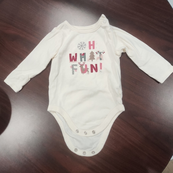 Garanimals Cream Festive Kids Bodysuit - Picture 1 of 2